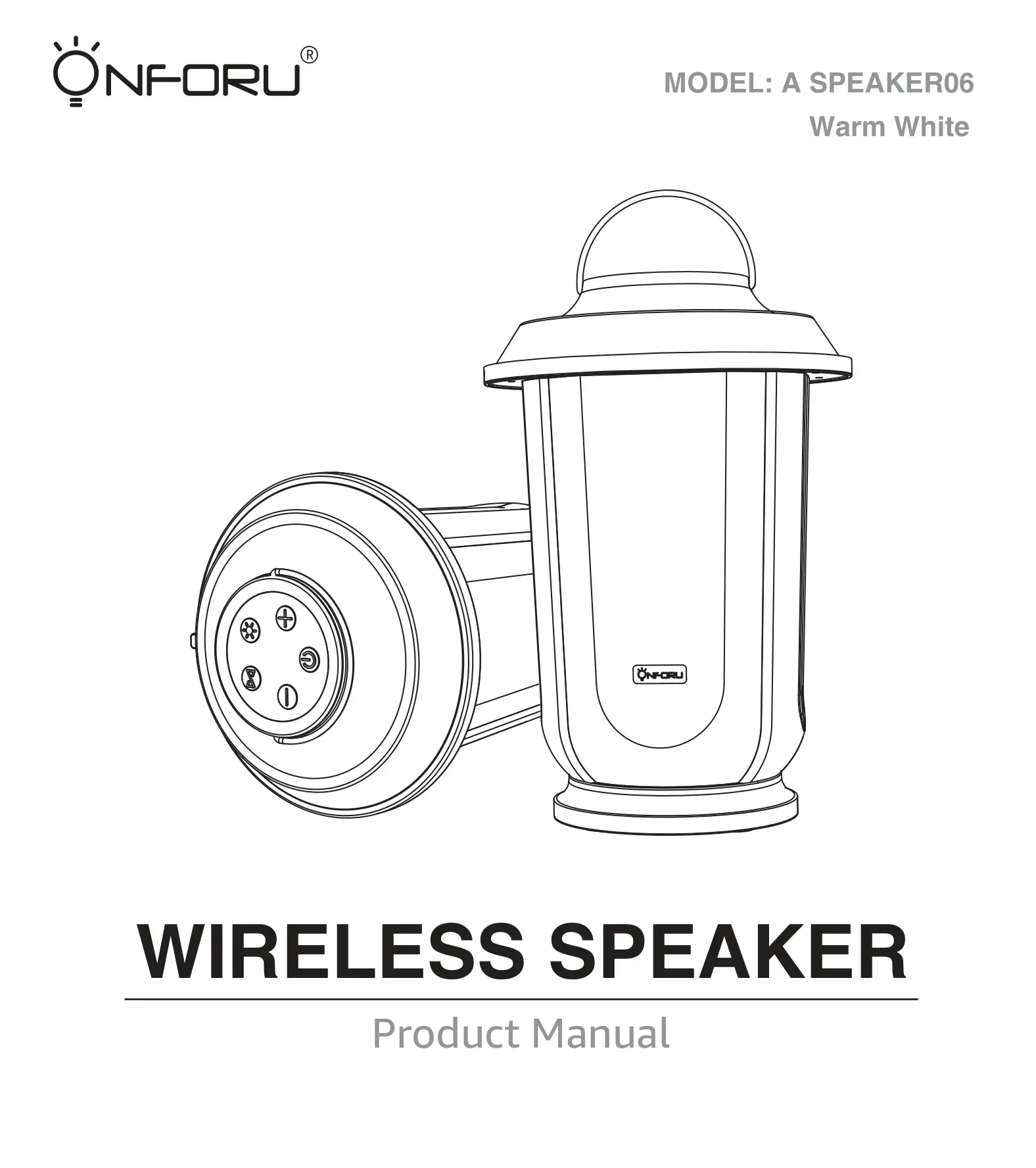 onforuled 20W TWS Outdoor Bluetooth Speaker with LED Lights User Manual