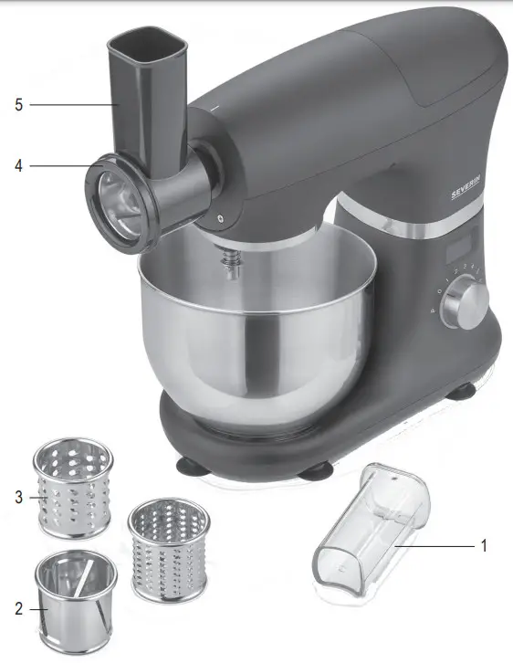 SEVERIN ZB 5592 Multi Chopper Attachment - Figure