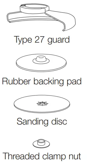 HILTI SR 6-22 DEWALT DWE4056 Angle Grinder - Rubber backing pad