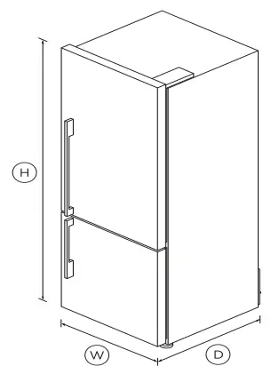 FISHER PAYKEL RF135BDRJX4 25 Inch 13.5 cu ft Freestanding Refrigerator Freezer - fig1