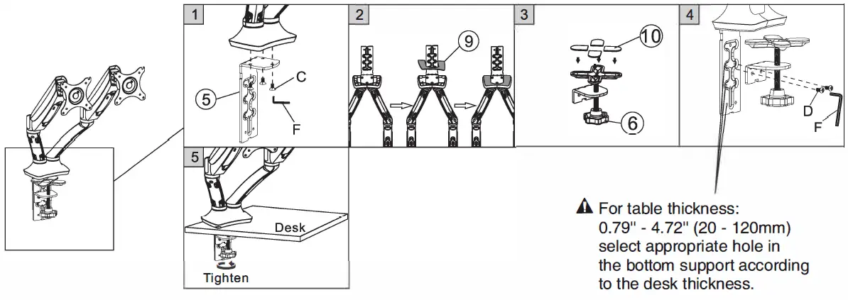 FlexiSpot-F7D-Desk-Mount-Dual-Monitor-Mount-fig-5