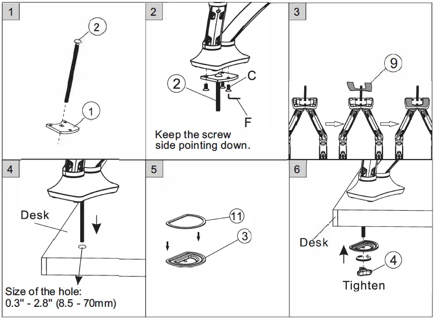 FlexiSpot-F7D-Desk-Mount-Dual-Monitor-Mount-fig-6