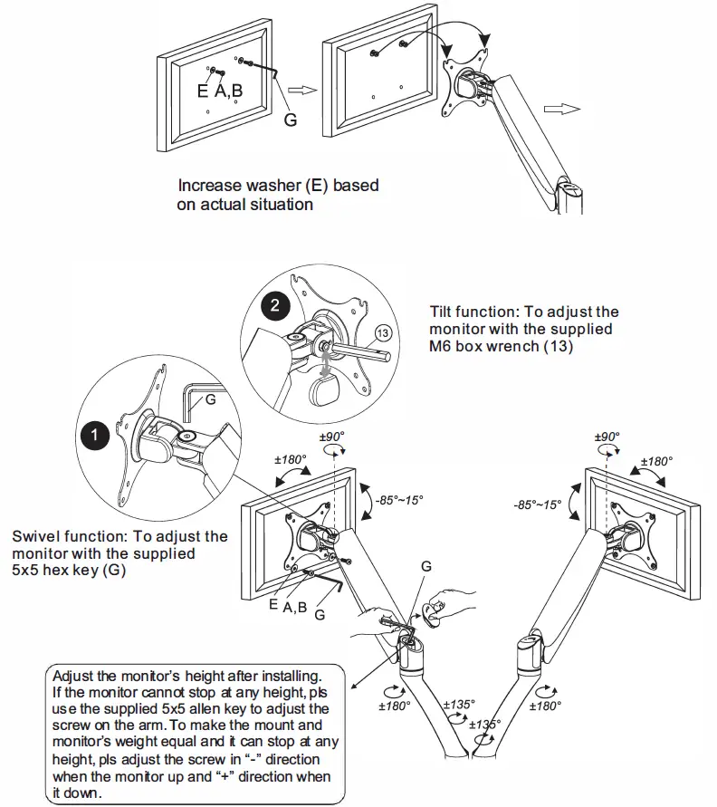 FlexiSpot-F7D-Desk-Mount-Dual-Monitor-Mount-fig-7
