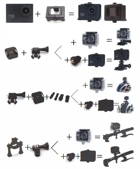 NAVIG Sports Action Camera - MOUNTING YOUR CAMERA