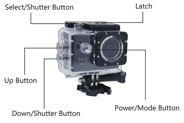 NAVIG Sports Action Camera - Waterproof Housing 1