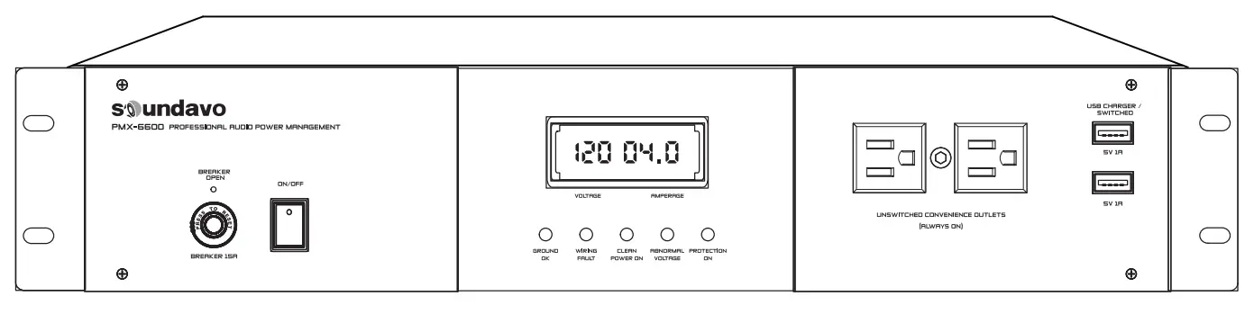 soundavo PMX-6600 Professional Audio Power Management