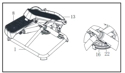 SUNNY HEALTH FITNESS SF-S0979 Total Body Advanced Stepper Machine - fig 1