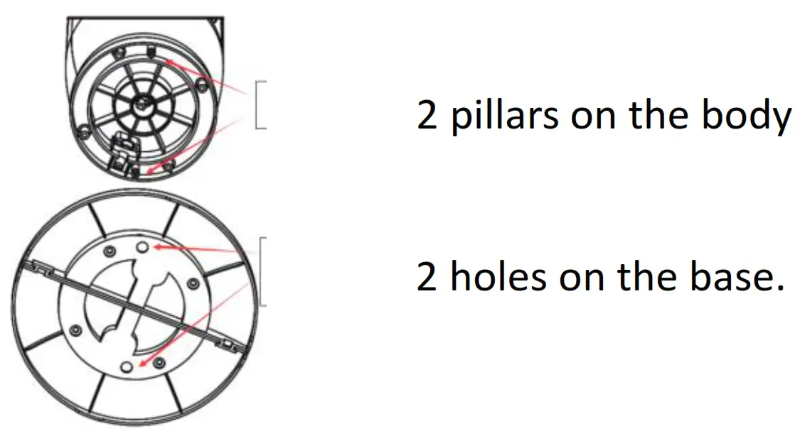 Goldair GCTF360 81cm Electronic Tower Fan with WiFi - Attachment pillars