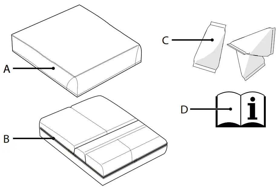 VICAIR Adjuster O2 Wheelchair Seat Cushion - MAIN COMPONENTS
