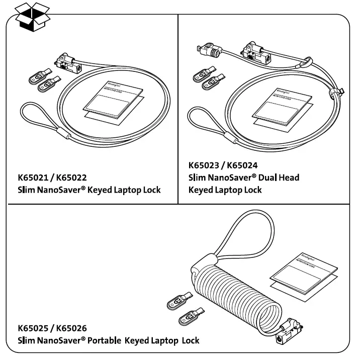 Kensington K65021 Slim NanoSaver 2.0 Keyed Laptop Lock- (1)