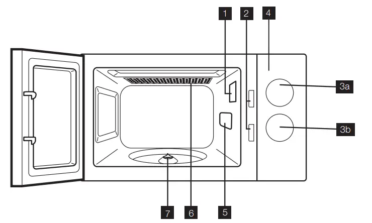 Electrolux EMG23K22B Freestanding Microwave Oven - fig 1