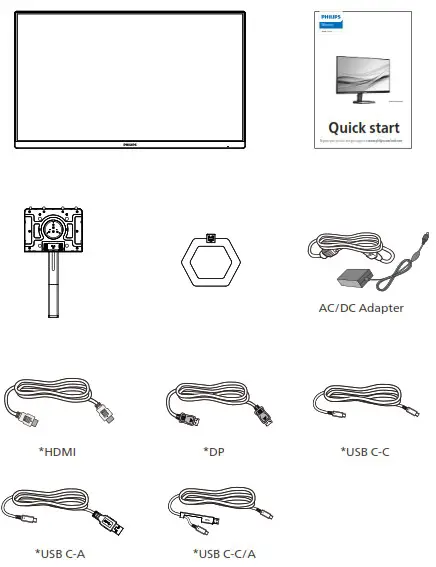 PHILIPS 24E1N5600E 5000 Series Monitor - Contents