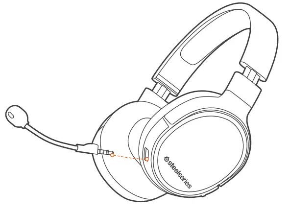 steelseries Arctis 1 Wireless Headphone - MICROPHONE