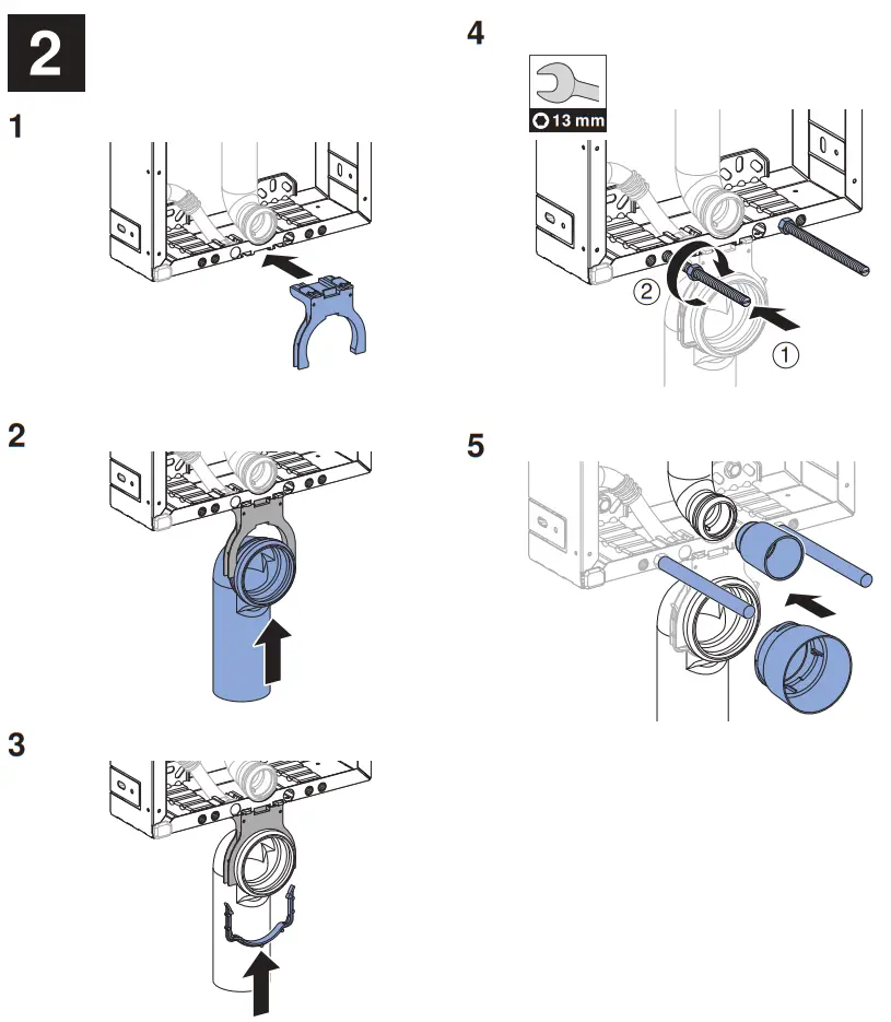 GEBERIT Kombifix Basic Frame for Wall Mounted Toilet fig3