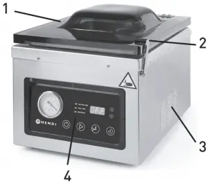 Main parts of the appliance