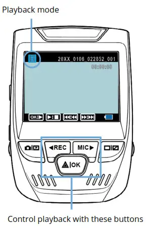 REXING V1 Dash Cam - Video Playback