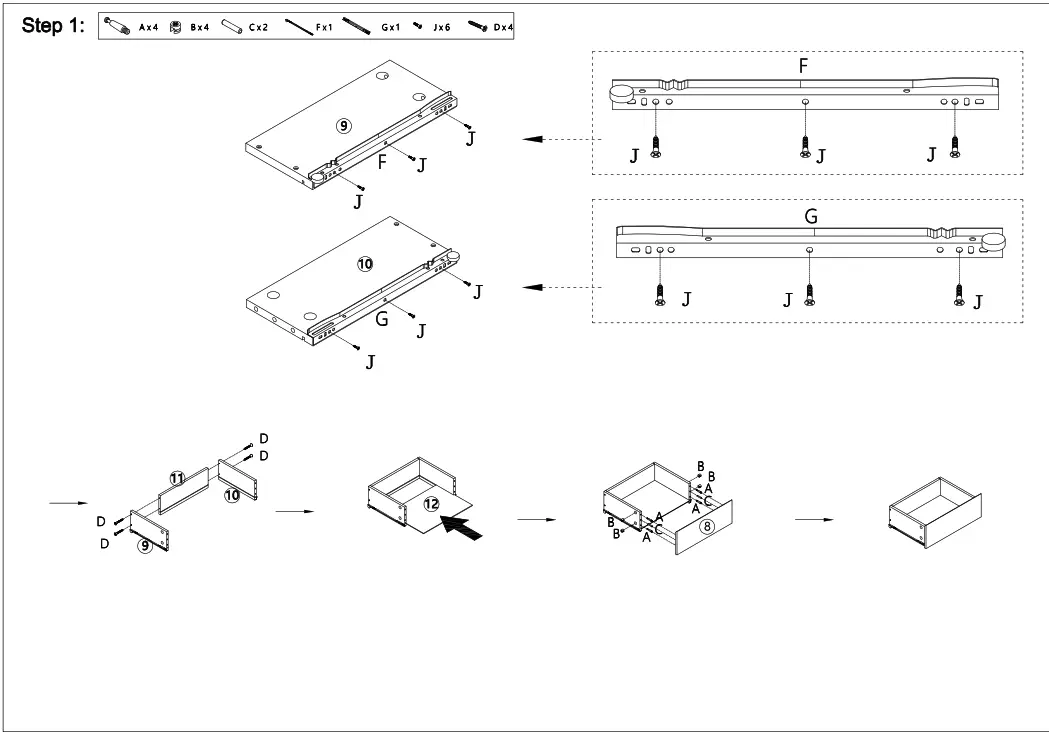 Kmart 43029693 Parquetry Bedside step