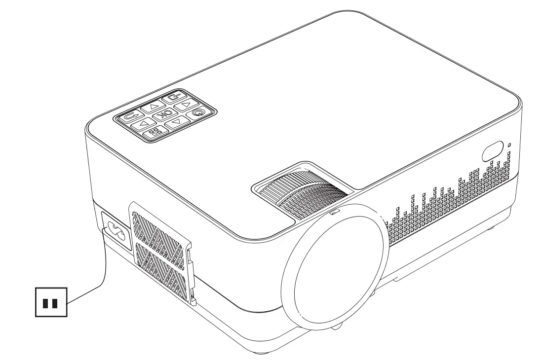 DBPOWER 9000L HD Native 1080P Projector-4