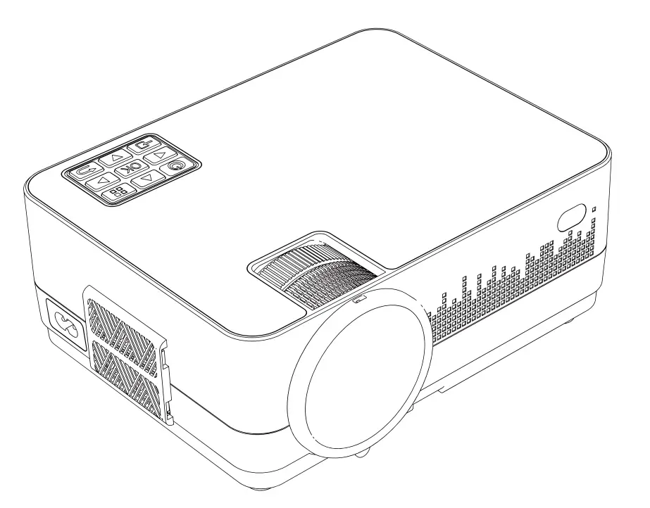 DBPOWER 9000L HD Native 1080P Projector-8