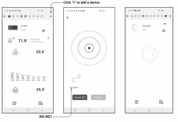 INKBIRD IRS-WD1 Water Leak Sensor - app