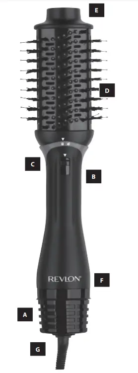 REVLON RVDR5298E Oval Brush Dryer and Volumizer - Fig 1