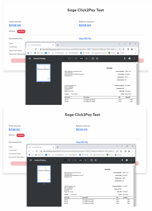 paya CLICK2PAY Sage 100 Sales Order Processing - fig11