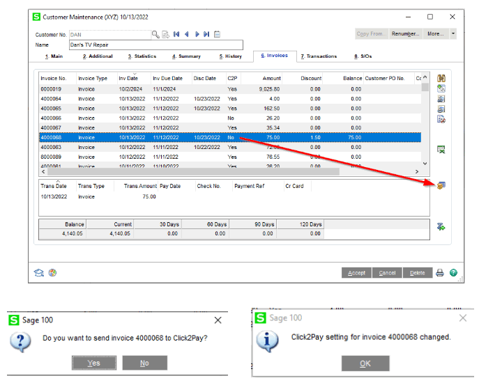 paya CLICK2PAY Sage 100 Sales Order Processing - fig22