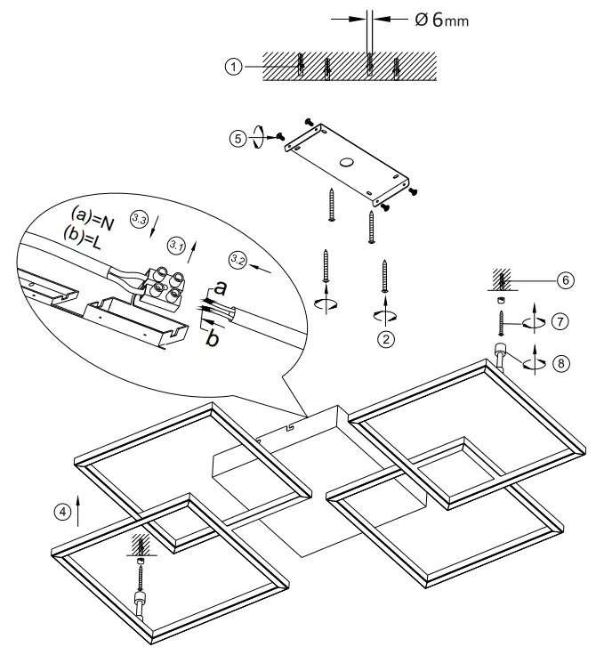 Paul Neuhaus 8190 55 Inigo LED Ceiling Light-fig1
