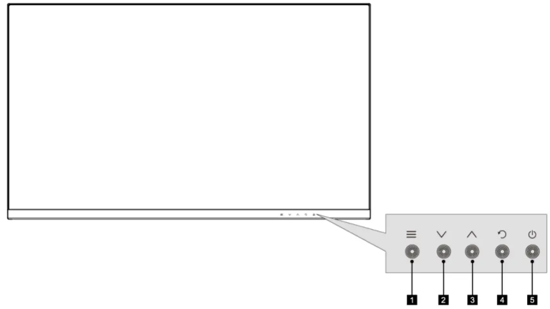 kogan KAMN24FXSA 24 Full HD 165Hz - Monitor Controls 1