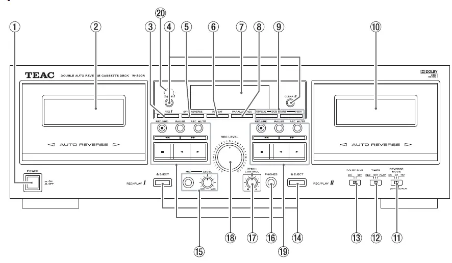Teac W-890RMKII-B Auto-Reverse Cassette Deck 6