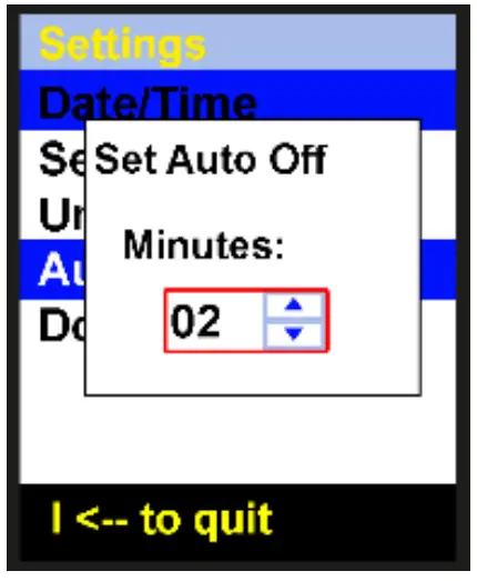 Automatische Power Off