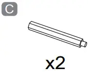 jONSBO D31 Mesh Screen - Long standoff