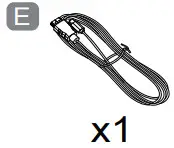 jONSBO D31 Mesh Screen - Power cable
