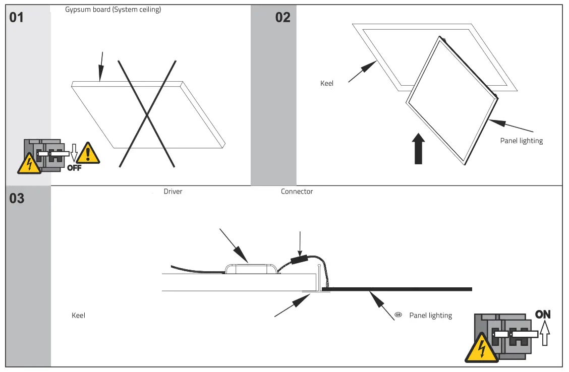 SHADA S801080 25W 4500lm 4000K UGR LED Light