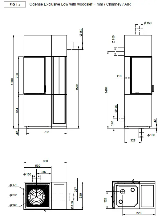 Nordpeis FP-ODE02-1X0 Odense Exclusive Low 3