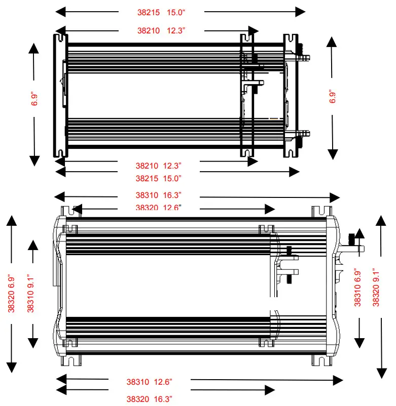 Nature Power 38310 Modified Sinewave 1000w - mounting surface