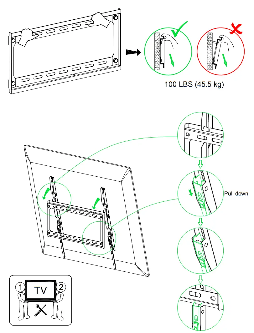 Mounting Dream MD2361 K Low Profile TV Wall Mount - STEP 2B 2