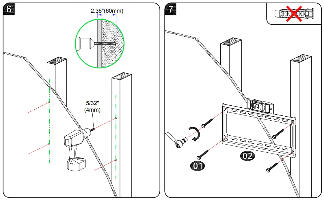 Mounting Dream MD2361 K Low Profile TV Wall Mount - washer 2