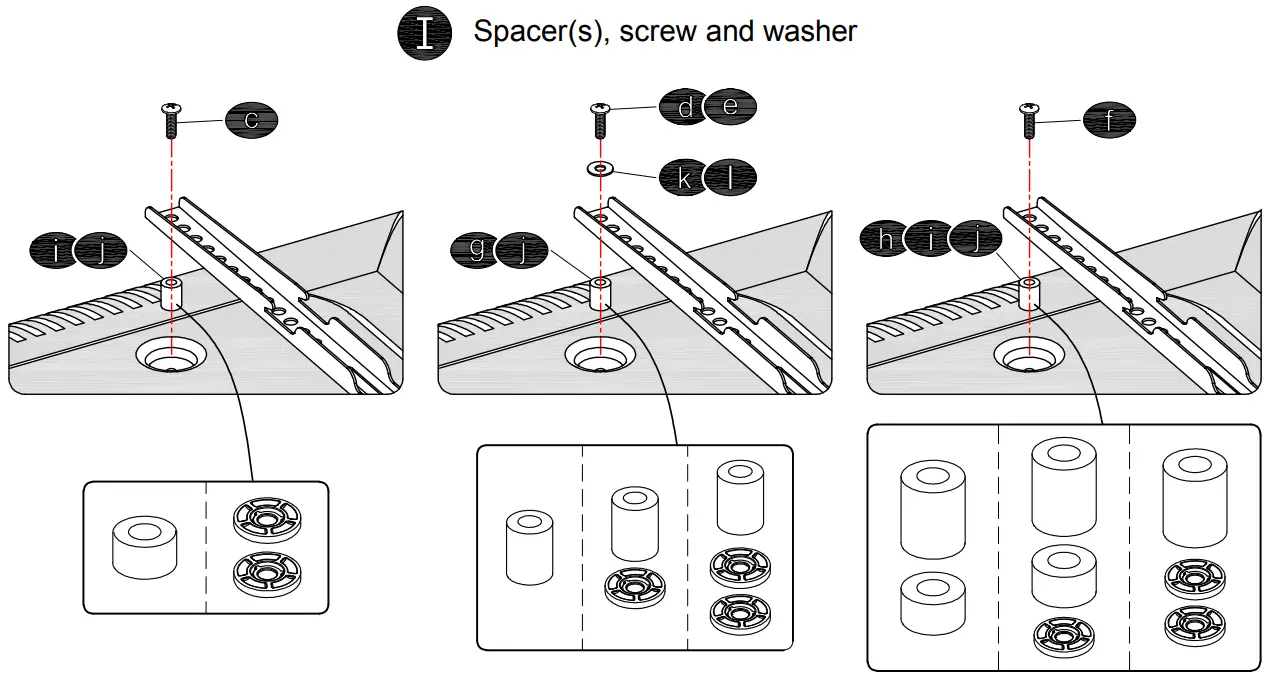 Mounting Dream MD2361 K Low Profile TV Wall Mount - washer