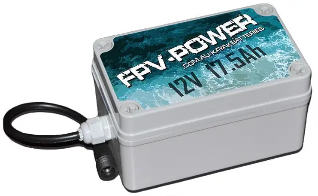 FPV-POWER 17.5Ah Lithium Kayak Battery Combo