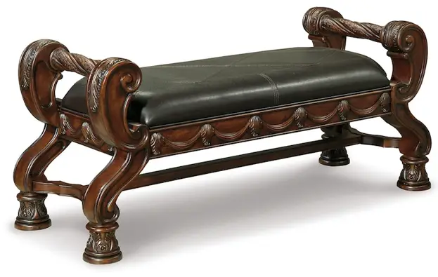 ASHLEY B553 09 Millennium Living Room North Shore Upholstered Bench-