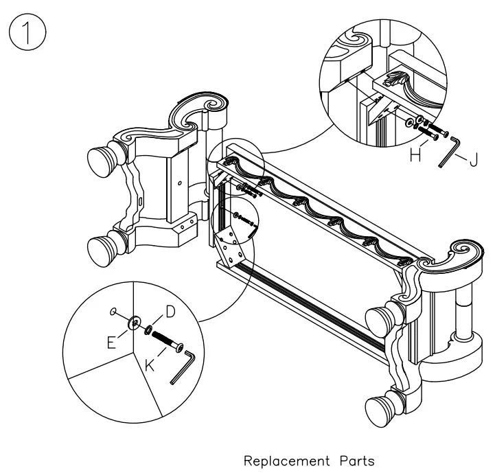 ASHLEY B553 09 Millennium Living Room North Shore Upholstered Bench-fig2