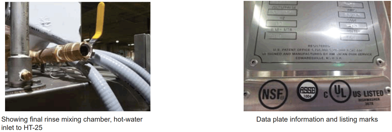 American Dish Service HT 34 Dual Sanitizer Dishwashing Machine - fig 2