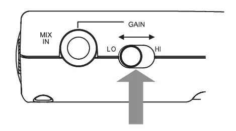Shure PSM200 Personal Monitor - MIX IN Jack