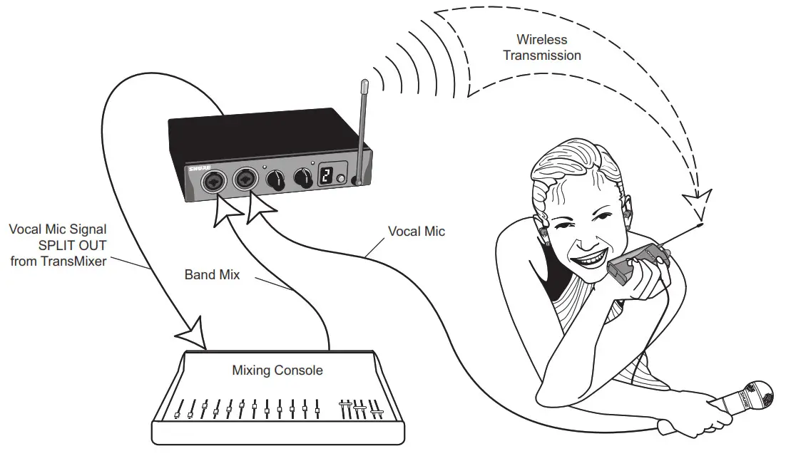 Shure PSM200 Personal Monitor - Wireless Set-Up for a Vocalist
