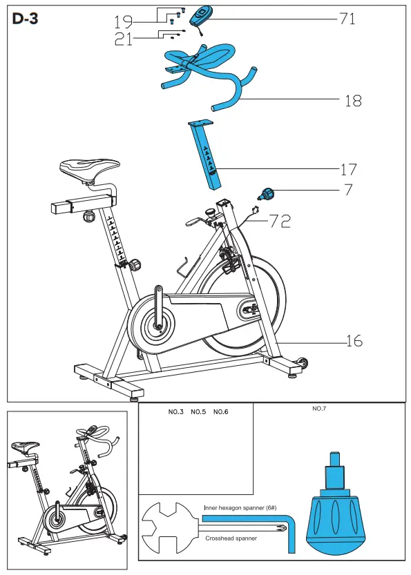 TUNTURI S30 Cardio Fit Sprinter Bike - Fig 6