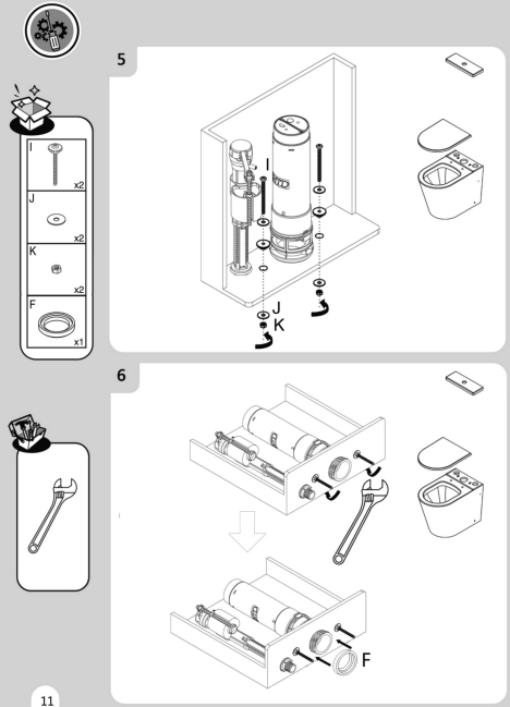 SENSEA NEO Back to Wall Toilet Bowl - fig 3