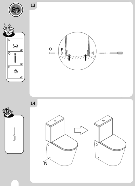 SENSEA NEO Back to Wall Toilet Bowl - fig 9