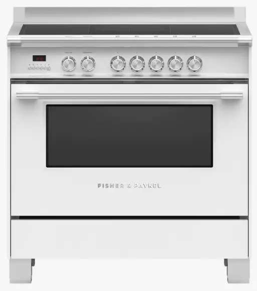 FISHER PAYKEL OR90SCI4W1 Freestanding Cooker, Induction, 90cm, 5 Zones with SmartZone
