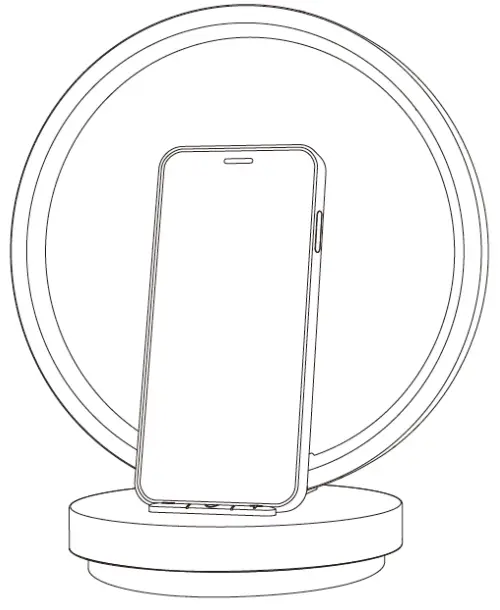 kogan KALAMPBDWLA Bedside Lamp with 15W Wireless Charger -